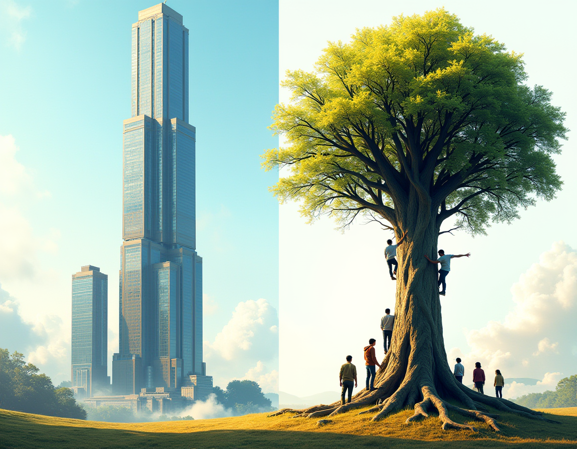 The Tower of Wealth vs. The Tree of Giving