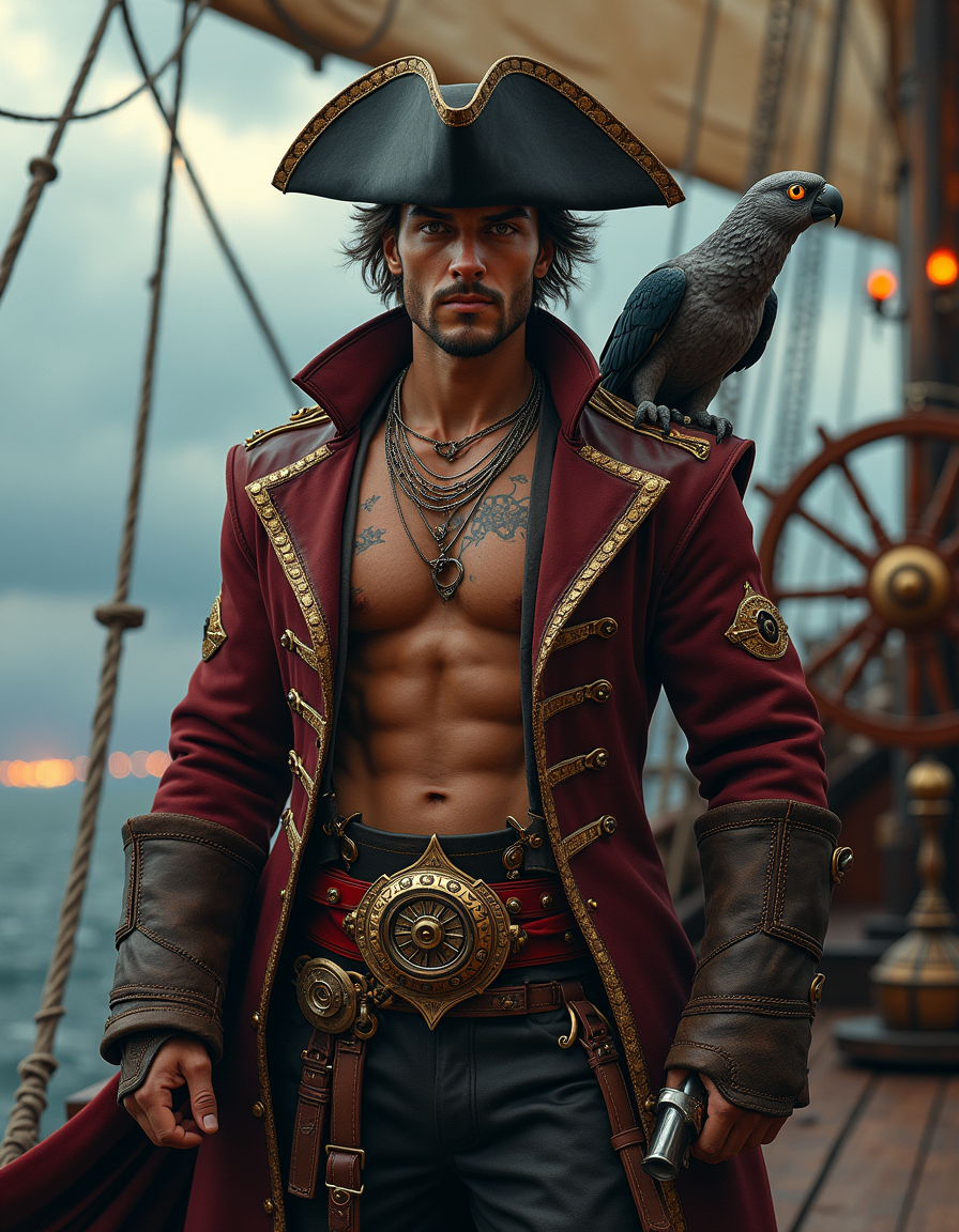 Steampunk Sky Pirate Warrior 8