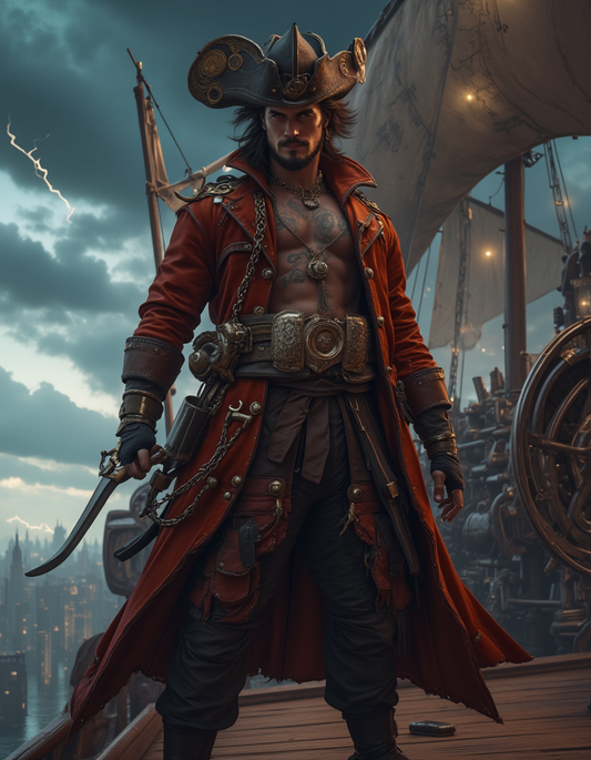 Steampunk Sky Pirate Warrior 2