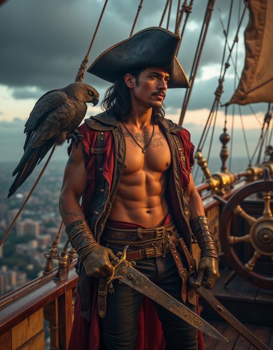 Steampunk Sky Pirate Warrior 7