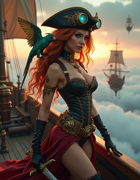 Steampunk Sky Pirate Warrior 9