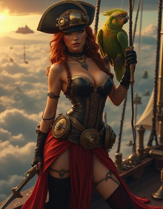 Steampunk Sky Pirate Warrior 10