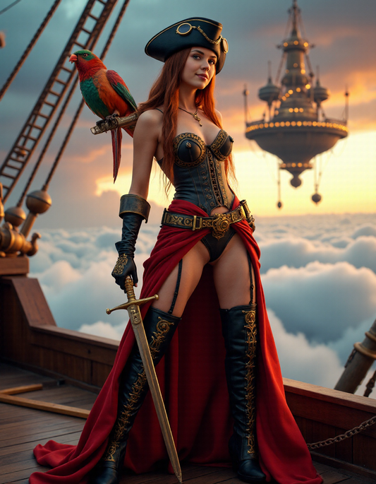 Steampunk Sky Pirate Warrior 13